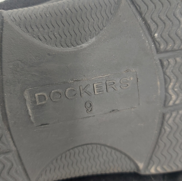 Dockers Black Slippers with Plaid Interior Size 9 - Picture 7 of 8